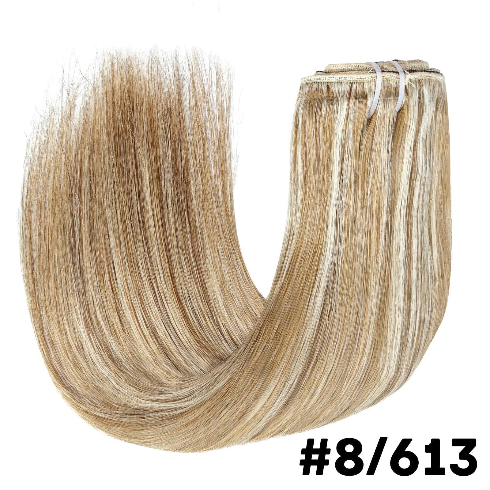 Brown Clip In Hair Extensions Real Human Hair Brazilian For Women Straight Hair 8pcs 120gram Remy Human Hair Thick Silky  Soft