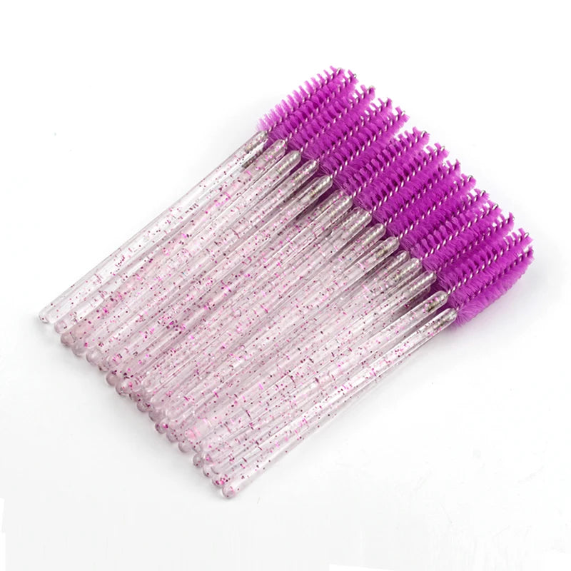 5/50pcs Crystal Eyelashes Brush Makeup Extension Eyebrow Brushes Eye Lashes Makeup Professional Makeup Beauty Tool