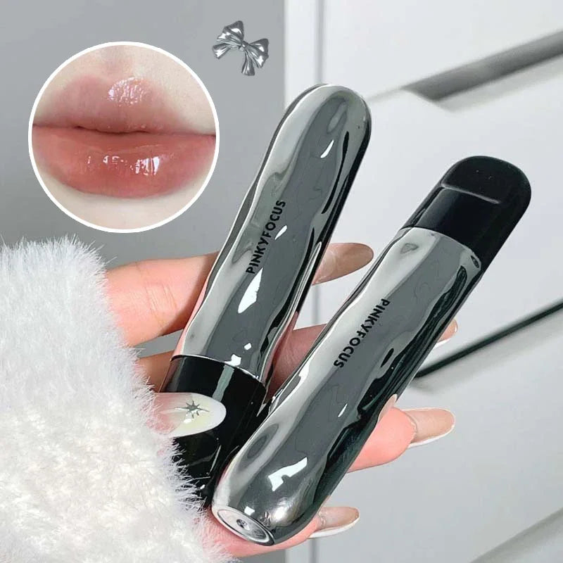 Nude Mirror Lip Gloss Clear Moisturizing Hydrating Water Light Jelly Plump Lip Glaze Oil Lipstick Tint Makeup Korean Cosmetics