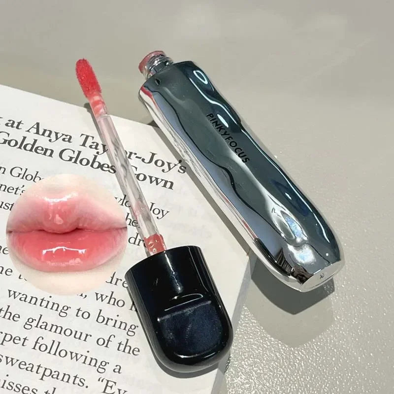 Nude Mirror Lip Gloss Clear Moisturizing Hydrating Water Light Jelly Plump Lip Glaze Oil Lipstick Tint Makeup Korean Cosmetics