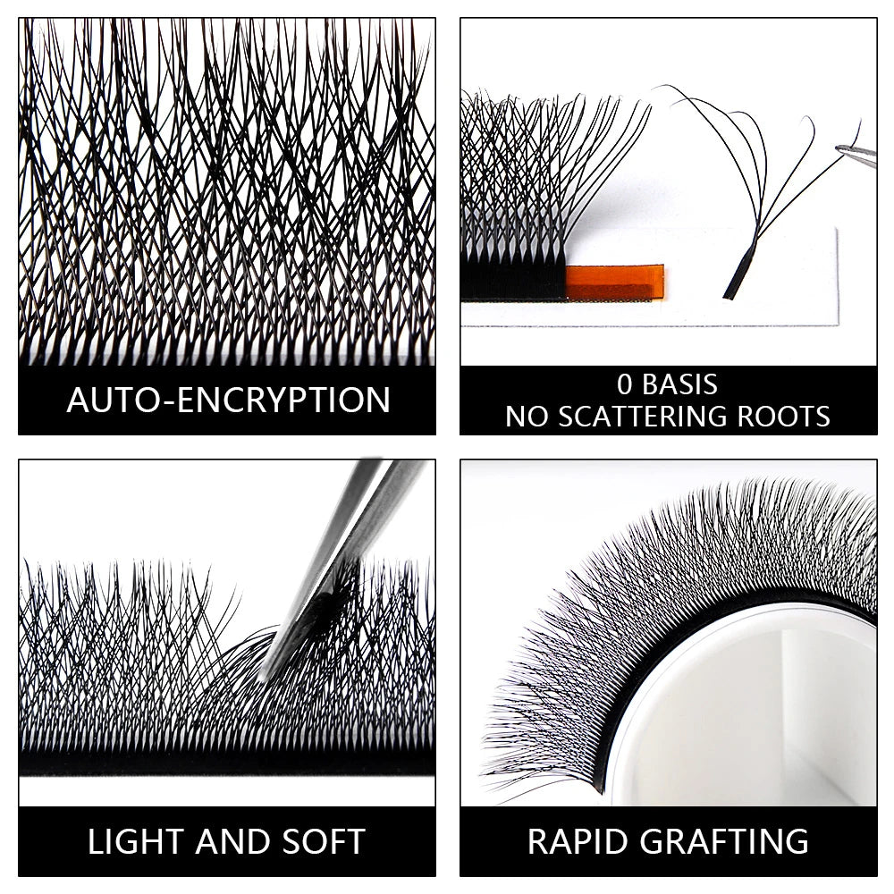Befer Beauty Cilios 5D 3D 4D 6DW Shaped Lashes Extension Technological Fibers Eyelashes Extensions Professional Lash Supplies
