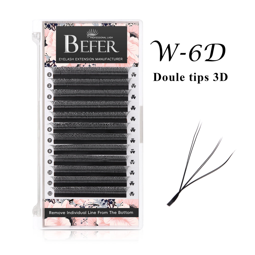 Befer Beauty Cilios 5D 3D 4D 6DW Shaped Lashes Extension Technological Fibers Eyelashes Extensions Professional Lash Supplies