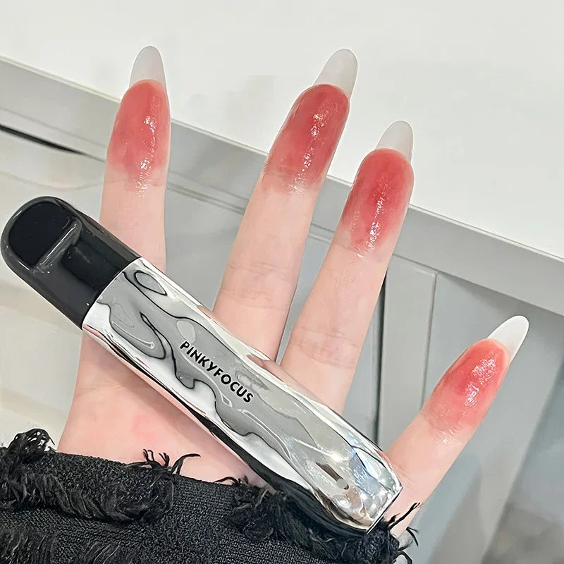 Nude Mirror Lip Gloss Clear Moisturizing Hydrating Water Light Jelly Plump Lip Glaze Oil Lipstick Tint Makeup Korean Cosmetics